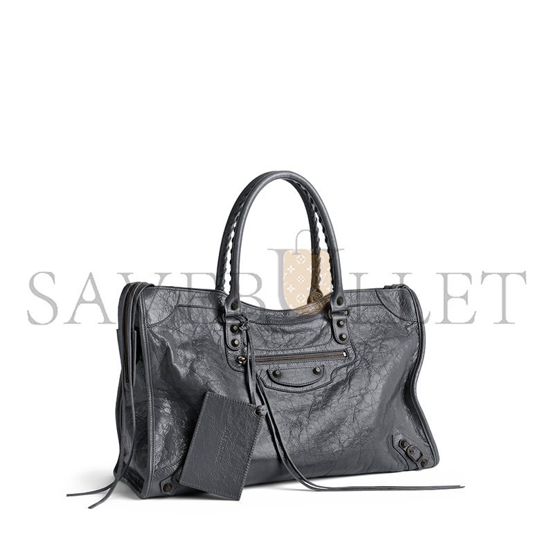 Ba1en*iaga LE CITY BAG LARGE IN VOLCANIC ROCK 8657652ACFH1251 (46*29*17cm)